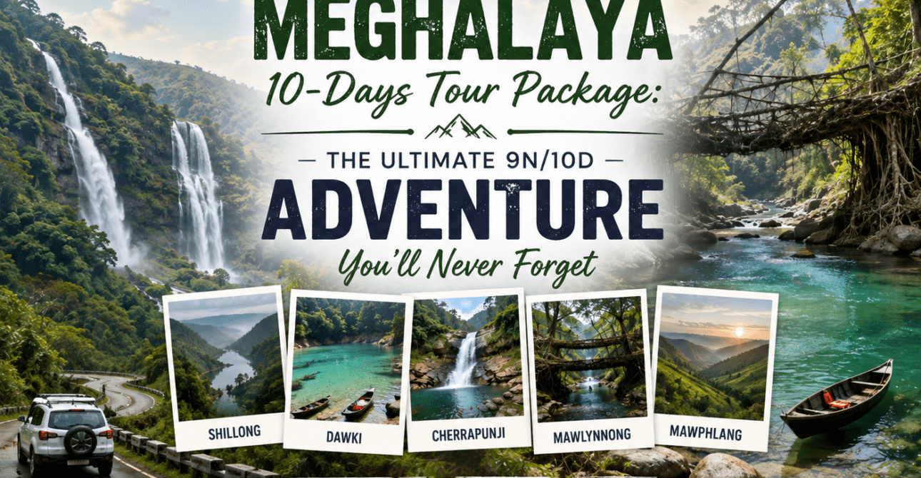 Meghalaya 10-Days Tour Package: The Ultimate 9N/10D Adventure You’ll Never Forget